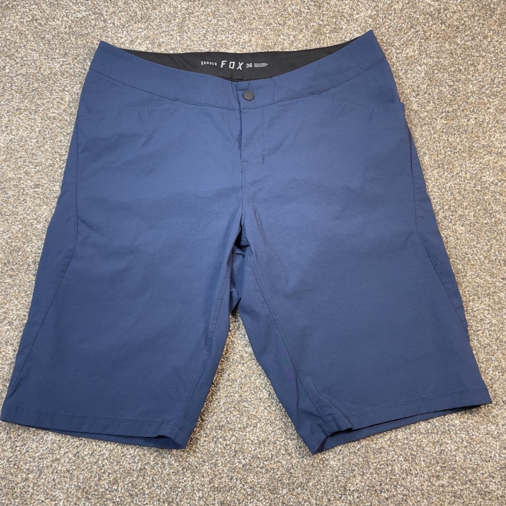 Fox Racing Ranger Shorts Mens 36 Blue Mountain Bike Performance Stretch Cycling